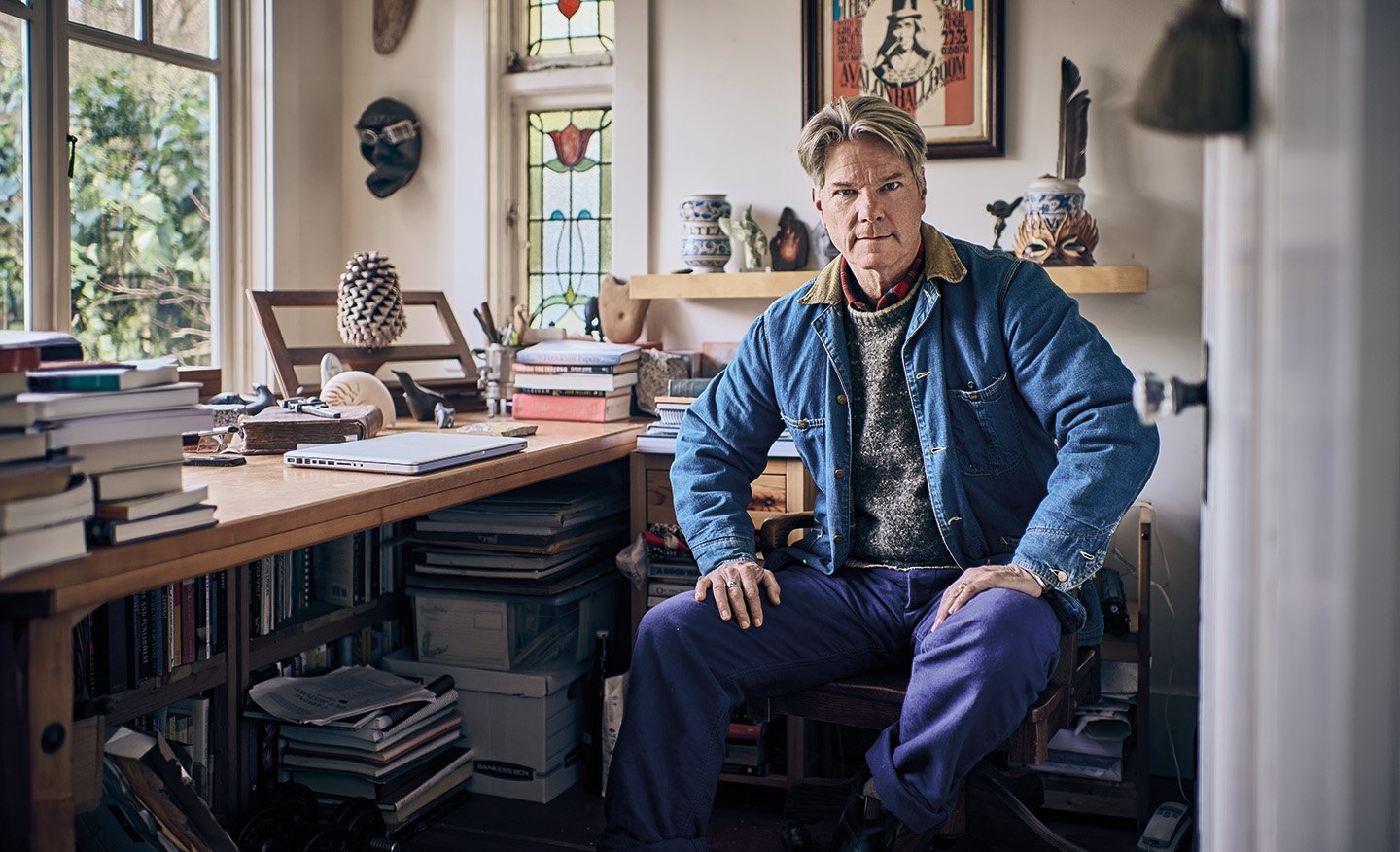 John Vaillant in his home. Photography by John Sinal