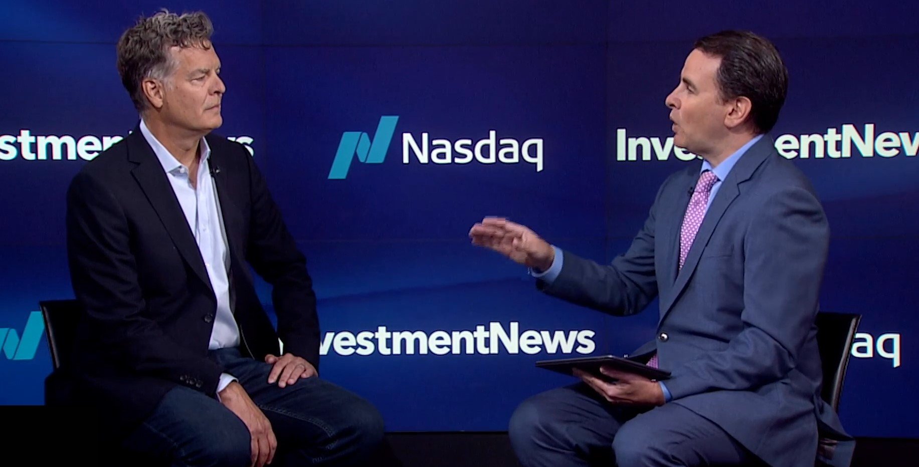 Investment manager David Bujnowski in discussion with InvestmentNews anchor Gregg Greenberg 