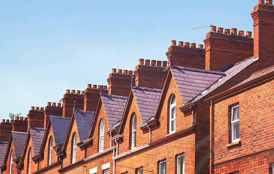 Row of townhouses